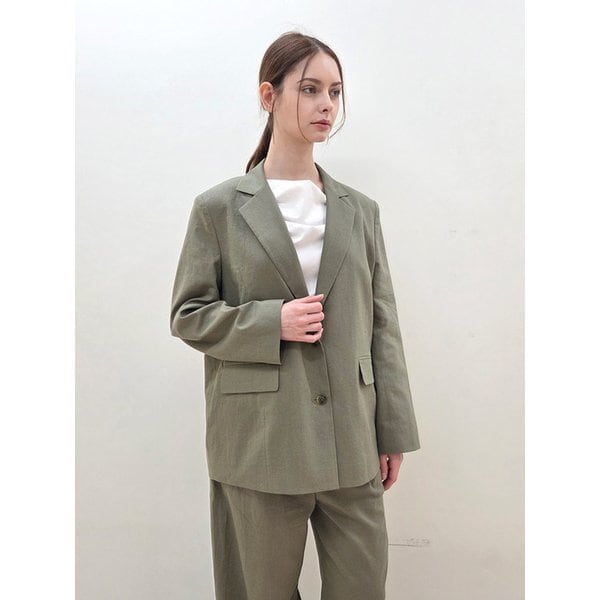 Khaki Linen Jacket