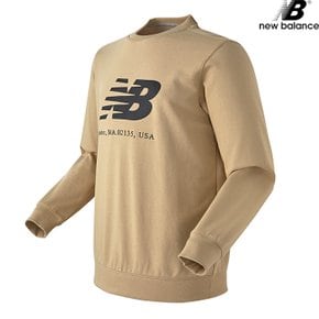 NBNCB21053-BE 뉴발 빅로고 STANDARD FIT 남녀공용 긴팔티 맨투맨