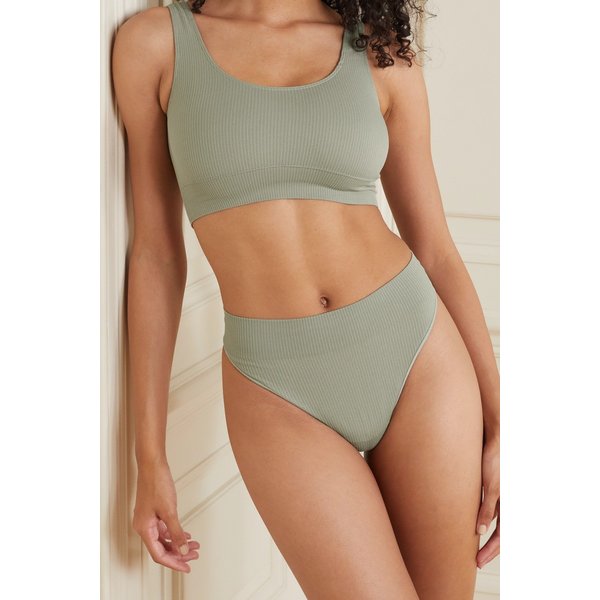 스킴스 Stretch Rib Thong Sea Haze 그레이 그린 11452292647012454