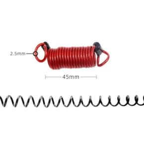 스프링 방지 도난 잠금 레드 여행 와이어 캐리어