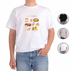 제이큐 오트밀 반팔티 카페 커피 브런치 디저트 nine