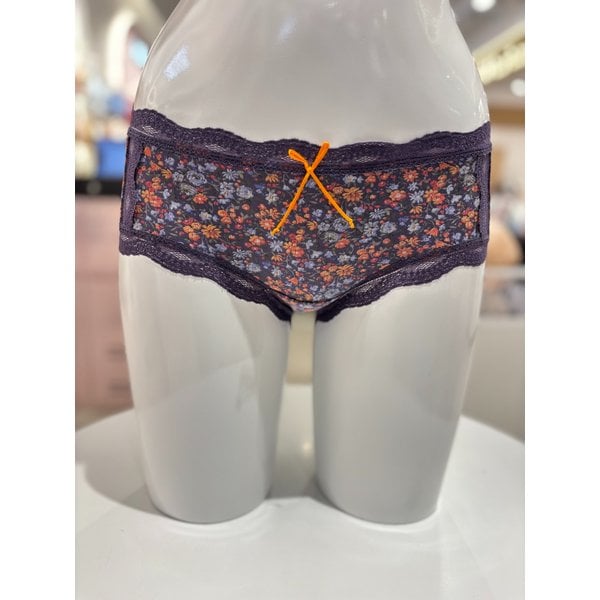 [여주점] 영층 모달 잔꽃나염 다리레이스 반사각 여성 팬티 [VPT6234A]