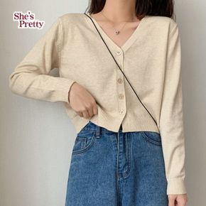엔코브이넥가디건_P338359691