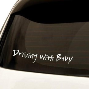 /원에이엠 1AM 자동차스티커 시크 Driving with baby1