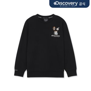 디스커버리키즈 30%▼ 키즈 아웃도어 와펜포인트 기모 맨투맨 (BLACK)