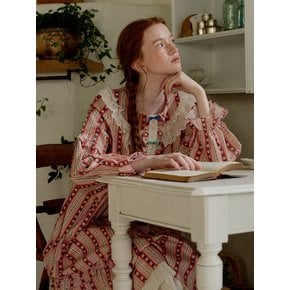 앤의 향수 긴팔 원피스 레드 (30수)