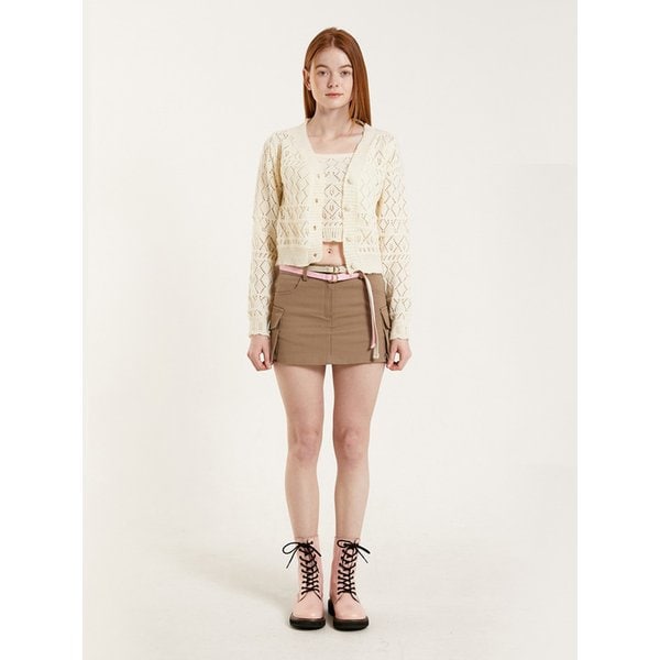 COLOR WEBBING BELT_BEIGE