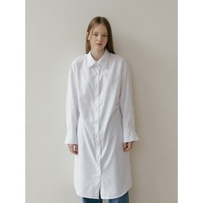 TUCK LONG SHIRT ONE PIECE - Ivory