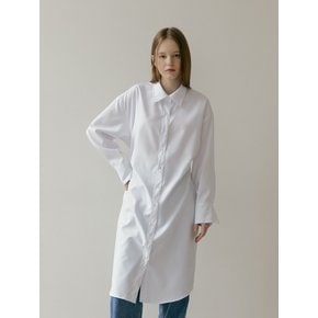 TUCK LONG SHIRT ONE PIECE - Ivory