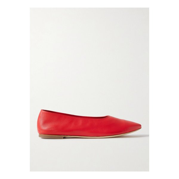 스타우드 알바 가죽 발레리나 플랫 레드 1647597333682134