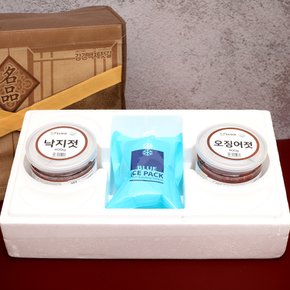 HACCP 인증 젓갈 2종세트(낙지젓400g+오징어젓400g)