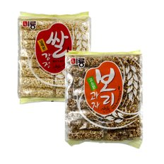 미룡 고소한 보리과자 400g 1개+담백한 쌀과자 400g 1개