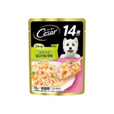 시저 파우치 시니어 닭고기&야채 70g