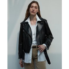 Unisex Italian nappa Lambskin Rider JK_Black