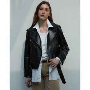 Unisex Italian nappa Lambskin Rider JK_Black