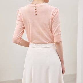 오픈백 라운드 반팔 니트_M2507KN074B