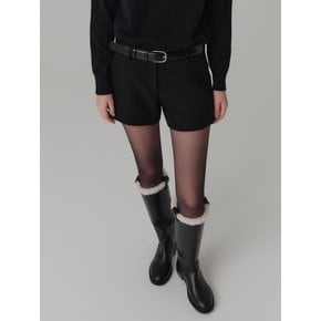 리나 울 쇼츠_블랙 / LINA WOOL SHORT_BLACK