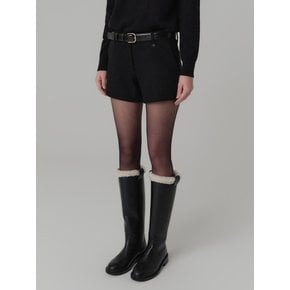 리나 울 쇼츠_블랙 / LINA WOOL SHORT_BLACK
