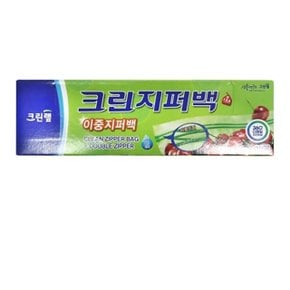 크린 이중지퍼백 25x30 대 투명슬라이드이중지퍼백대 (WB8B86D)