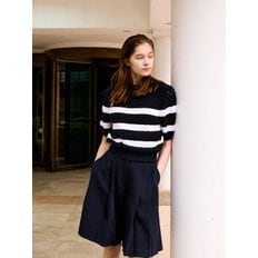 [KNIT] Netted Stripe Knit Top