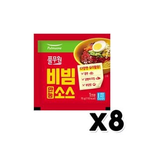 풀무원 만능비빔소스 요리양념장 75g x 8개