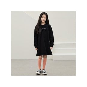 스탠다드 로고 원피스 Black