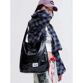 GLOSSY SHOULDER BAG_BLACK