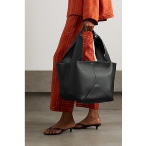 Market Large Paneled Leather Tote 블랙