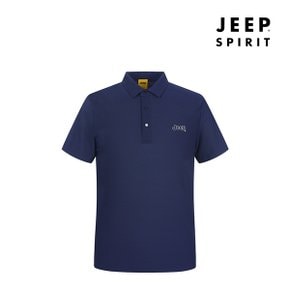지프 JEEP SPIRIT 쿨링 남성 폴로 반팔 카라티셔츠 네이비