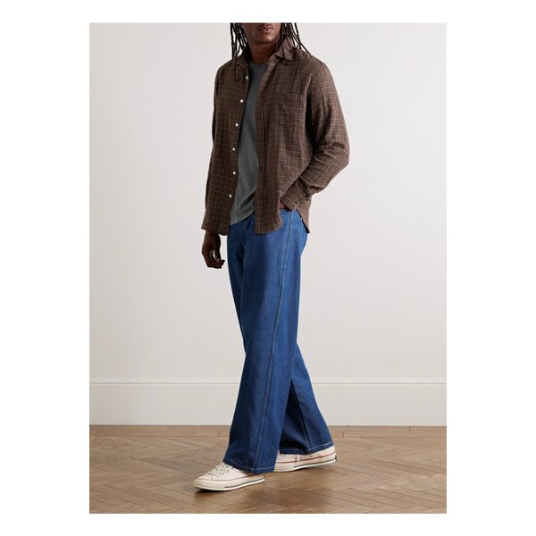 하트퍼드 폴 체크 코튼 플란넬 셔츠 46376663162884220