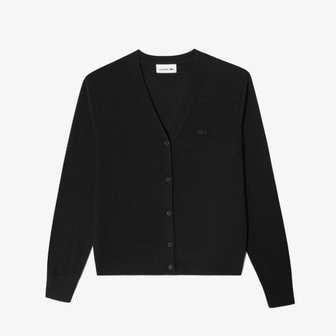 라코스테 [시흥점] 여성 브이넥 소프트 울 가디건 AF7729-55NO