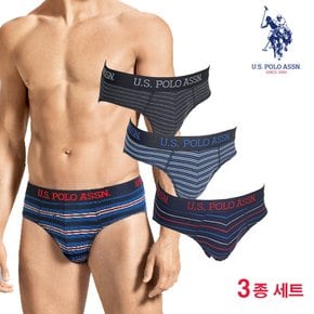 면스판 남자 삼각팬티 브리프 3종세트 I-001_3PACK