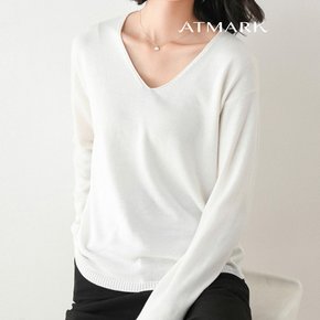 ATMARK 브이넥솔리드데일리니트_AA51KN032G