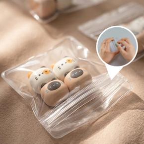 /든해상점 미니 투명 pvc 지퍼백 말랑이 파우치 비닐 주얼리 15x15