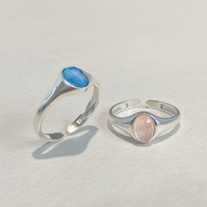 925 Silver Bay Gemstone Ring/ 베이