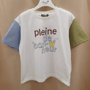 소매배색티셔츠P2622T112_EIC