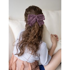 Special crochet knitted ribbon hairpin (4colors)