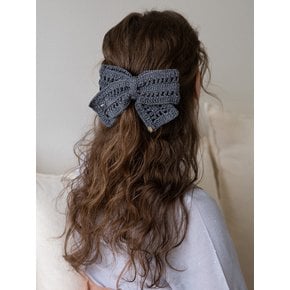 Special crochet knitted ribbon hairpin (4colors)