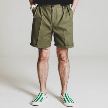 스테이지네임 HBT STGNM shorts_KHAKI