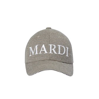 Mardi Mercredi Actif [마르디메크르디악티프]LOGO CAP MARDI_BEIGE CHECK IVORY/ AFK33VCA002BCIV