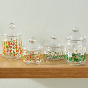 모마 레트로 유리 보관용기 MOMA RETRO GLASS JAR WITH LID