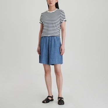 JAJU 25 S/S 신상품  JAJU  여 스마트 코튼 반팔 티셔츠   J115901101