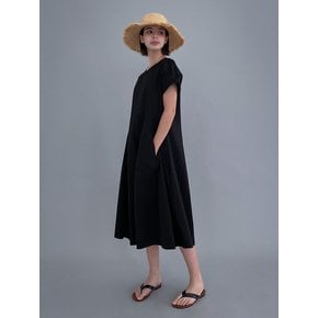 [SALT Label] COTTON VOLUME DRESS_BLACK