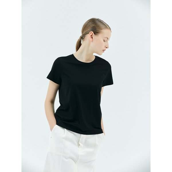 W_시그니처 클래식 & 베이직 핏 반소매 티셔츠 (155gsm) KLJT003