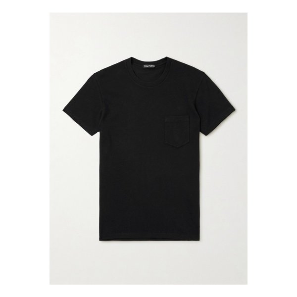 슬림 코튼 저지 티셔츠 46376663162880898