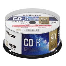 빅터(Victor) 음악용 CD-R AR80FP30SJ1  (48배속30장) 화이트