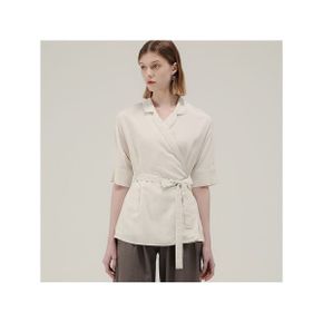 랩카라 린넨 벨티드 라인자켓  GAMJK02G NR _P401600907