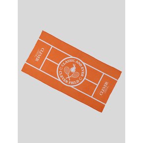 Tennis Sports Waffle Towel_Orange