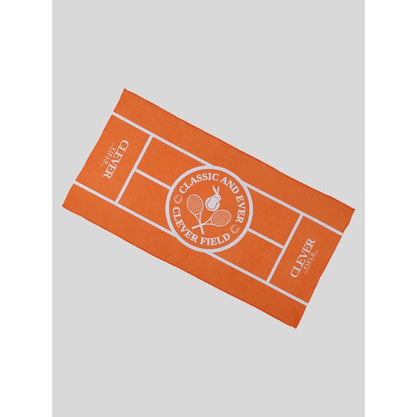 Tennis Sports Waffle Towel_Orange