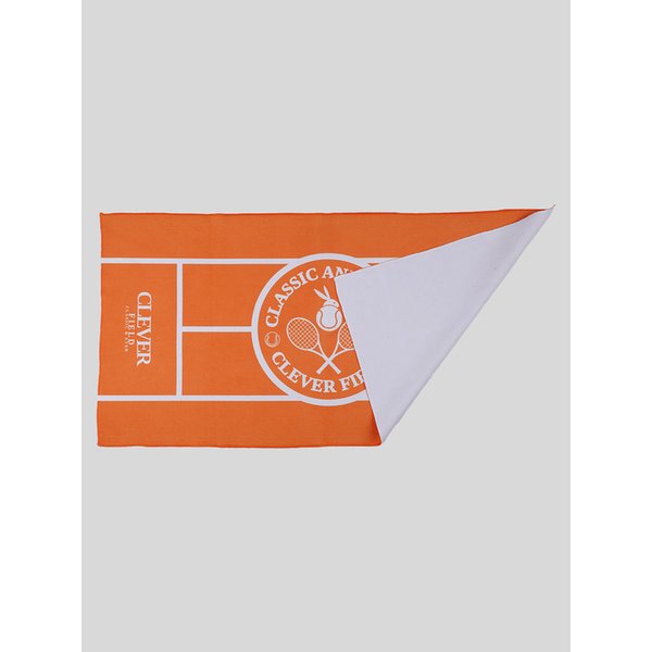 Tennis Sports Waffle Towel_Orange